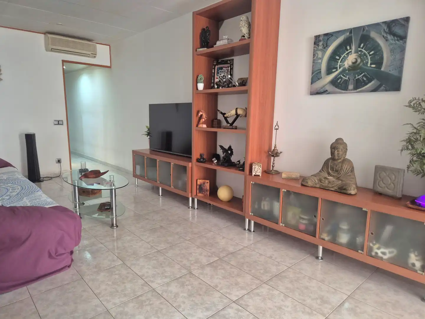 Sala d'estar de Planta baixa en venda en Barcelona amb Aire condicionat i Terrassa