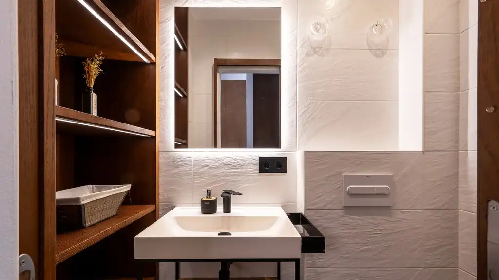 Baño de Apartamento en venta en  Palma de Mallorca con Aire acondicionado, Calefacción y Amueblado
