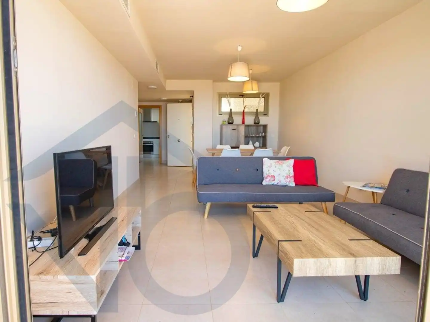 Sala de estar de Piso en venta en Pulpí con Aire acondicionado, Terraza y Piscina