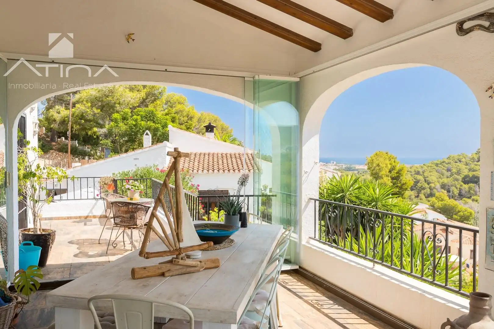 Terraza de Casa o chalet en venta en Jávea / Xàbia con Aire acondicionado, Calefacción y Jardín privado