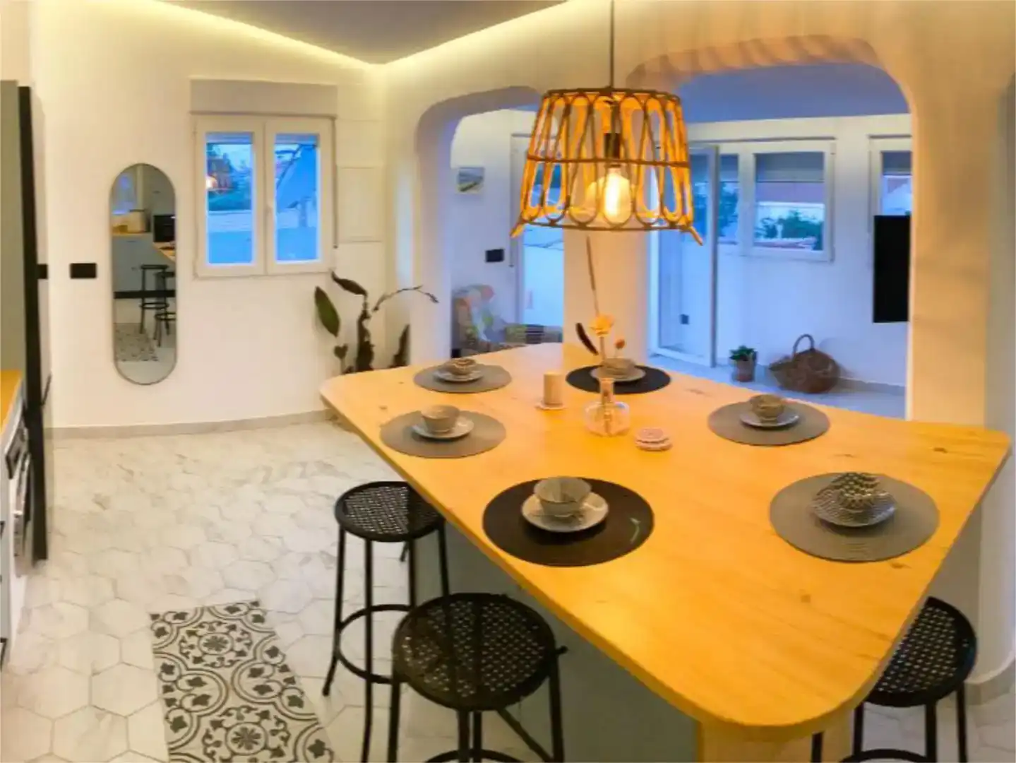 Dining room of Flat for sale in Oliva  with Air Conditioner, Private garden and Storage room