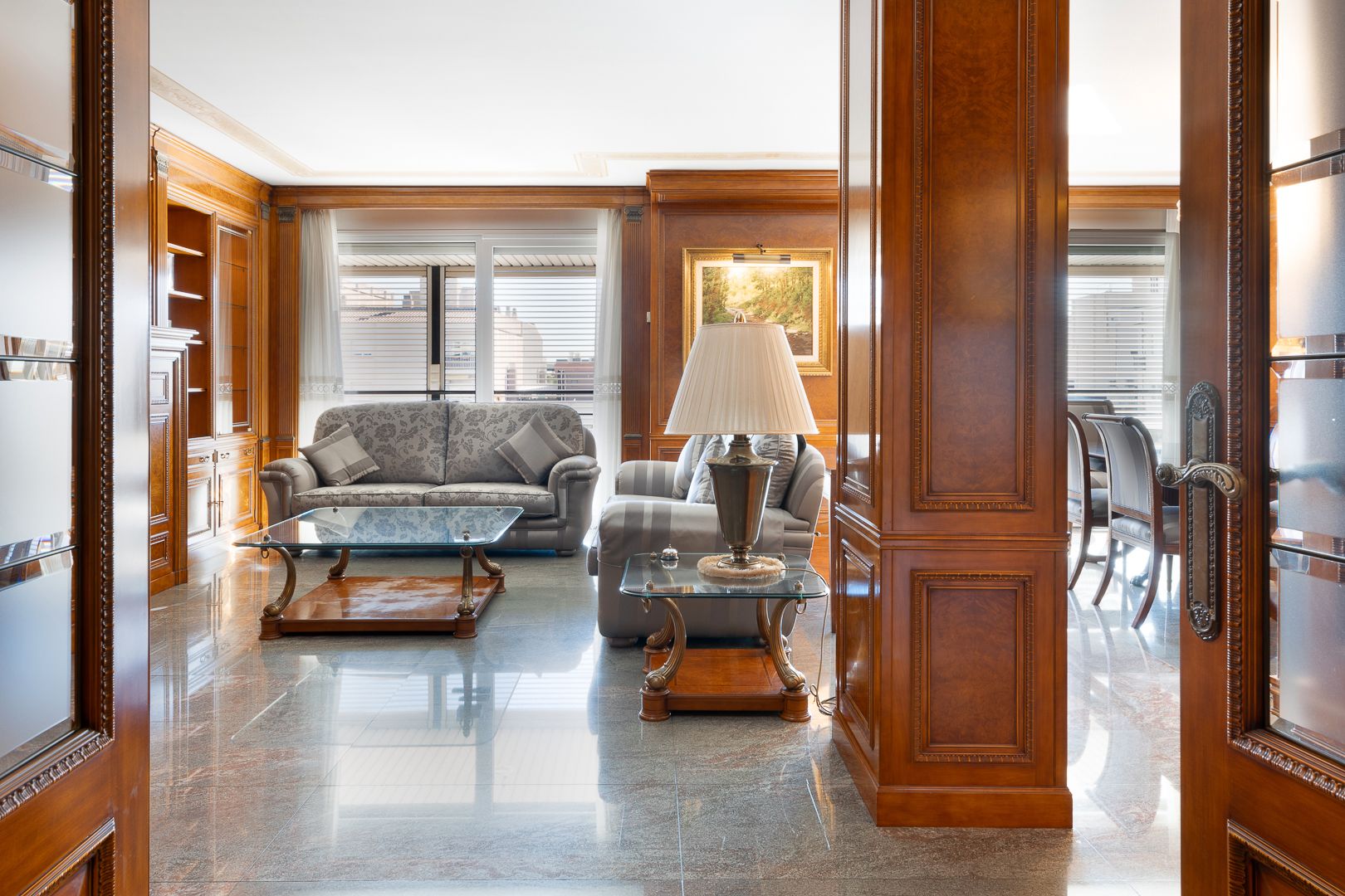 Living room of Flat to rent in  Barcelona Capital  with Air Conditioner, Heating and Terrace