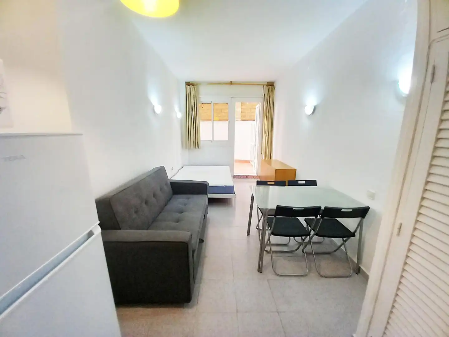 Wohnzimmer von Wohnung zur Miete in Barcelona mit Terrasse, Möbliert und Waschmaschine