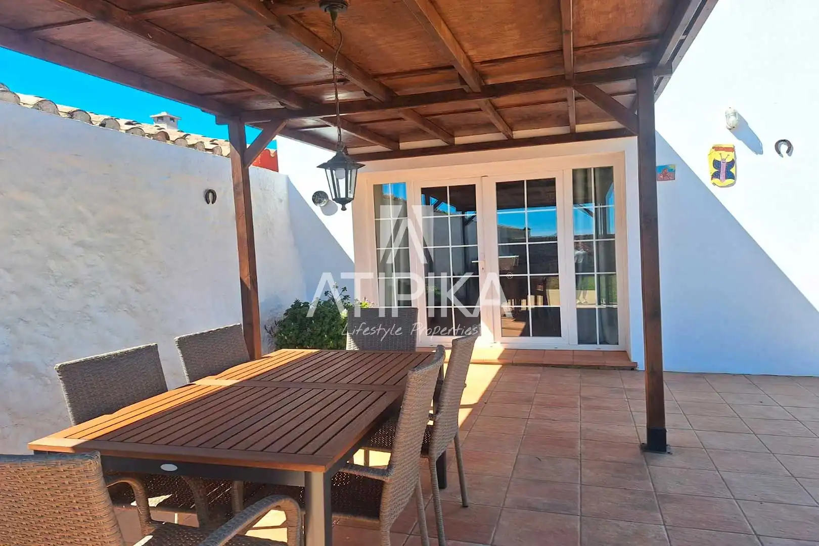 Terraza de Finca rústica en venta en Maó - Mahón con Aire acondicionado, Piscina y Horno