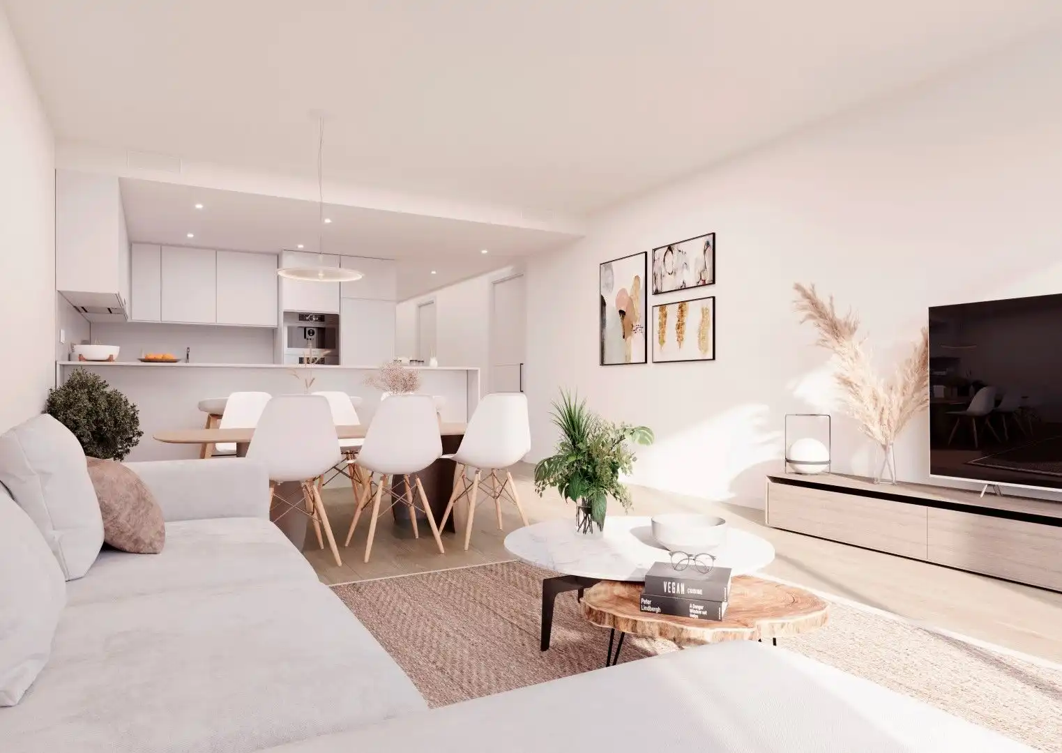 Sala de estar de Apartamento en venta en Cartagena con Aire acondicionado, Calefacción y Jardín privado