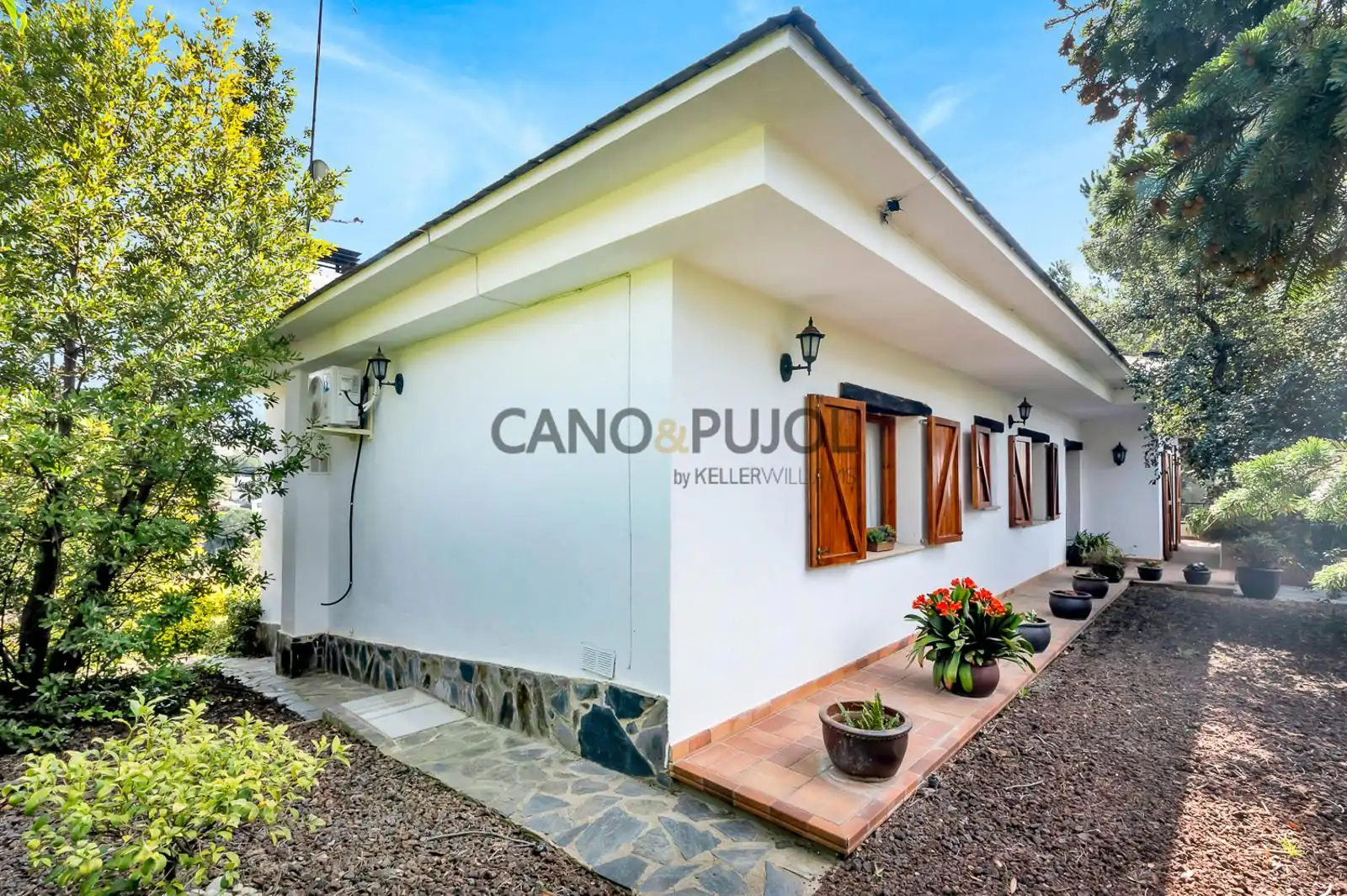 Vista exterior de Casa o xalet en venda en Bigues i Riells del Fai amb Aire condicionat, Calefacció i Terrassa