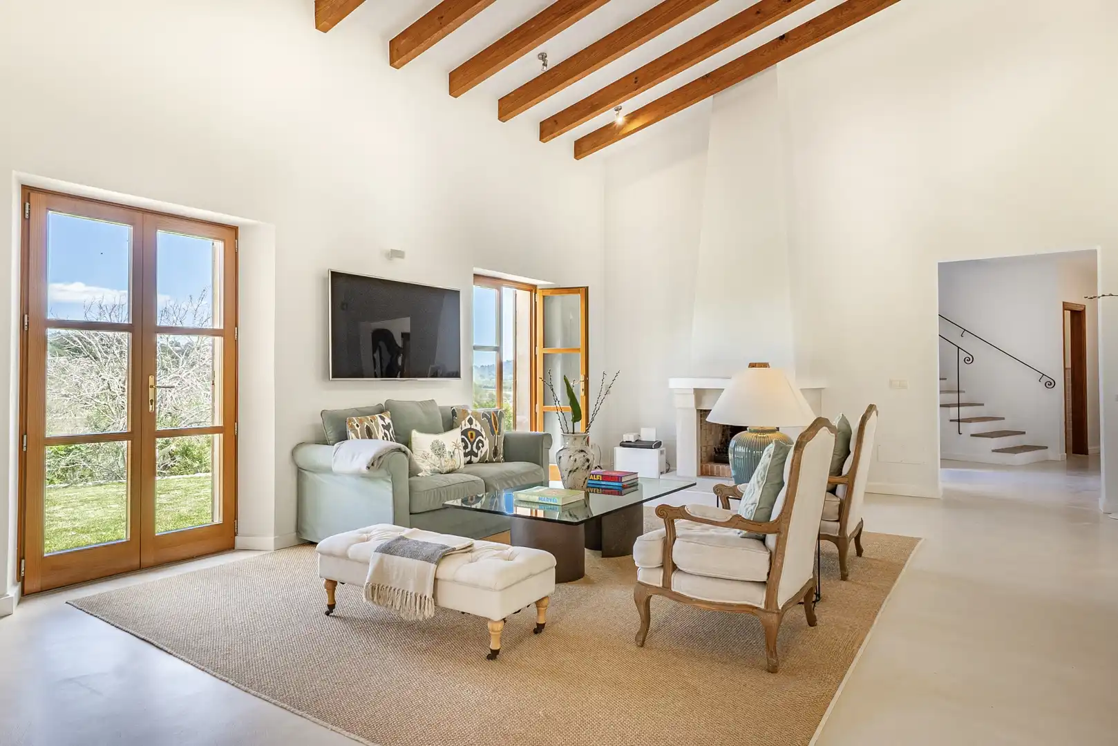 Living room of Country homes for sale in Son Servera  with Air Conditioner, Heating and Storage room