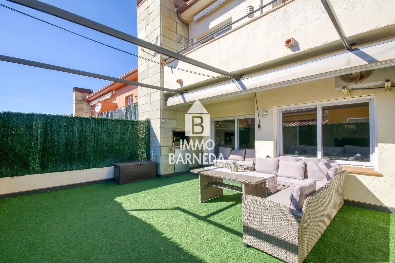Terraza de Casa adosada en venta en Palau-saverdera con Aire acondicionado, Calefacción y Jardín privado