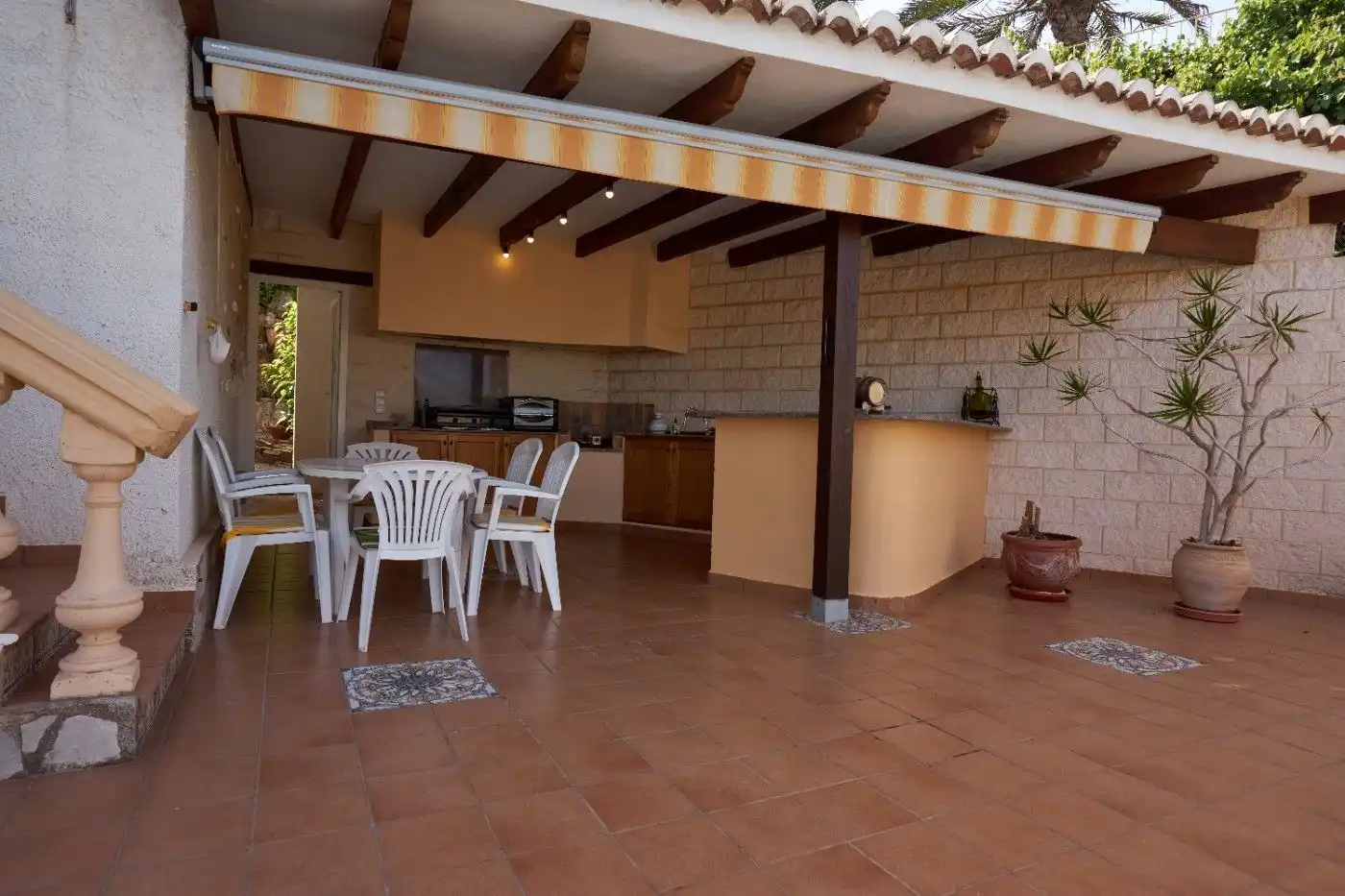 Terraza de Casa o chalet de alquiler en Dénia con Aire acondicionado, Jardín privado y Terraza