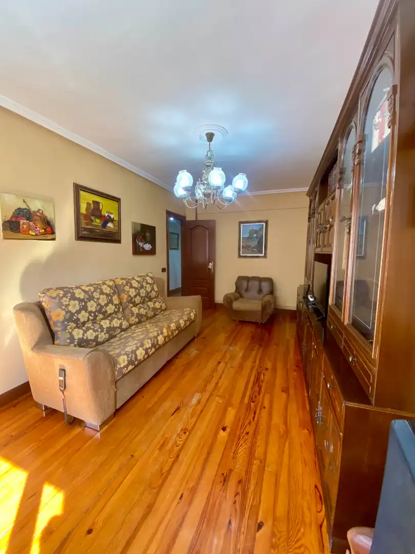 Sala de estar de Piso en venta en Aretxabaleta con Trastero, Amueblado y Balcón