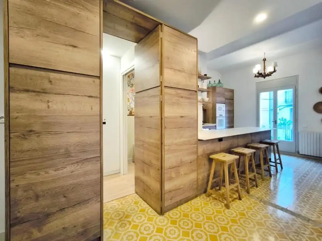 Küche von Wohnung zum Verkauf in Campdevànol mit Heizung, Terrasse und Möbliert