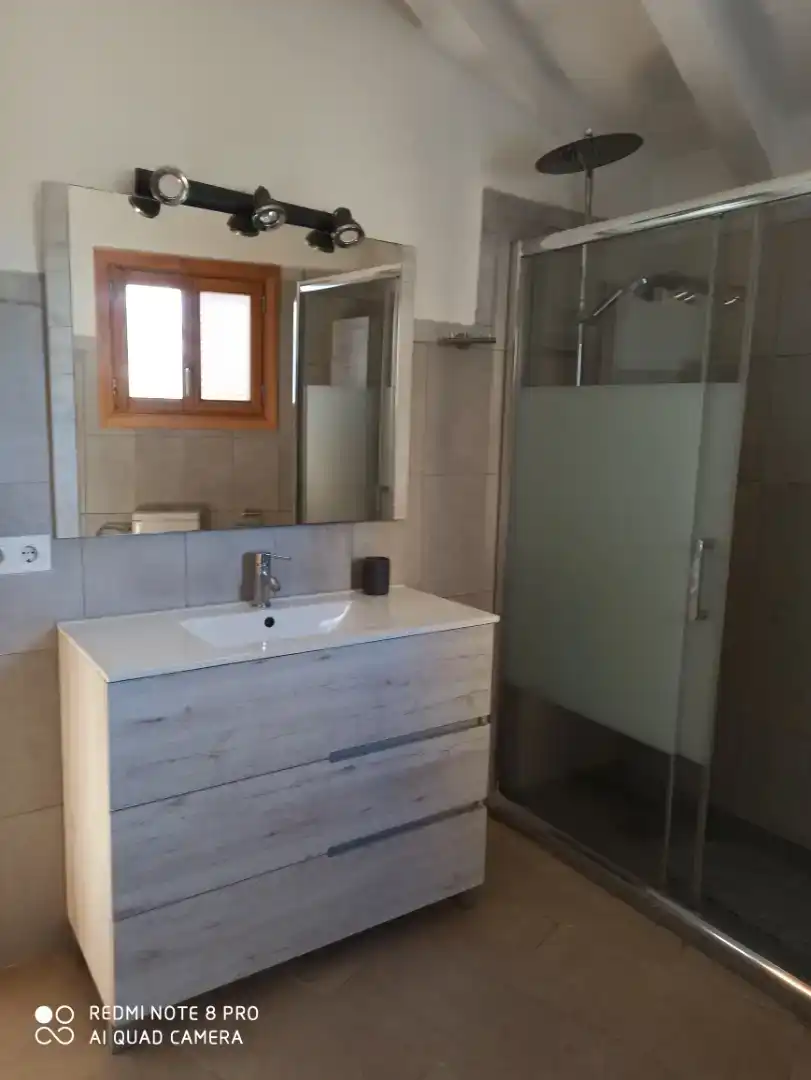 Bathroom of Country homes for rent in Pollença  with Air Conditioner, Private garden and Storage room