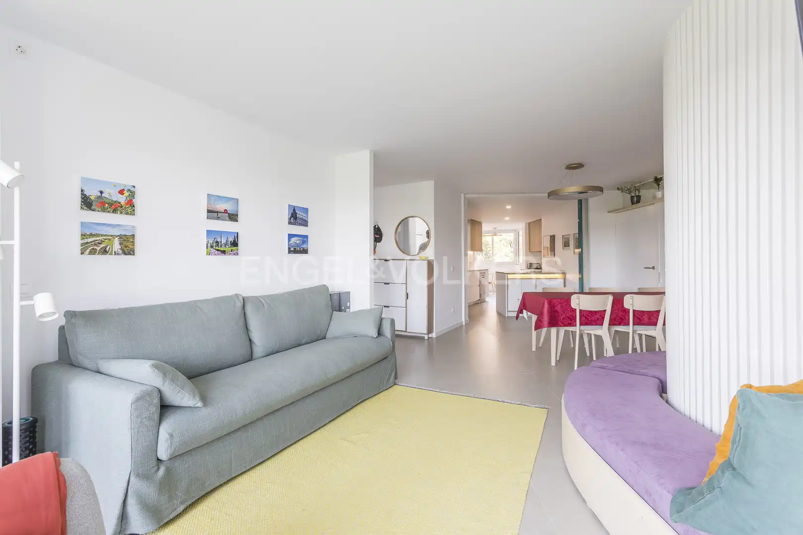 Sala de estar de Piso de alquiler en Madrid con Aire acondicionado, Calefacción y Amueblado