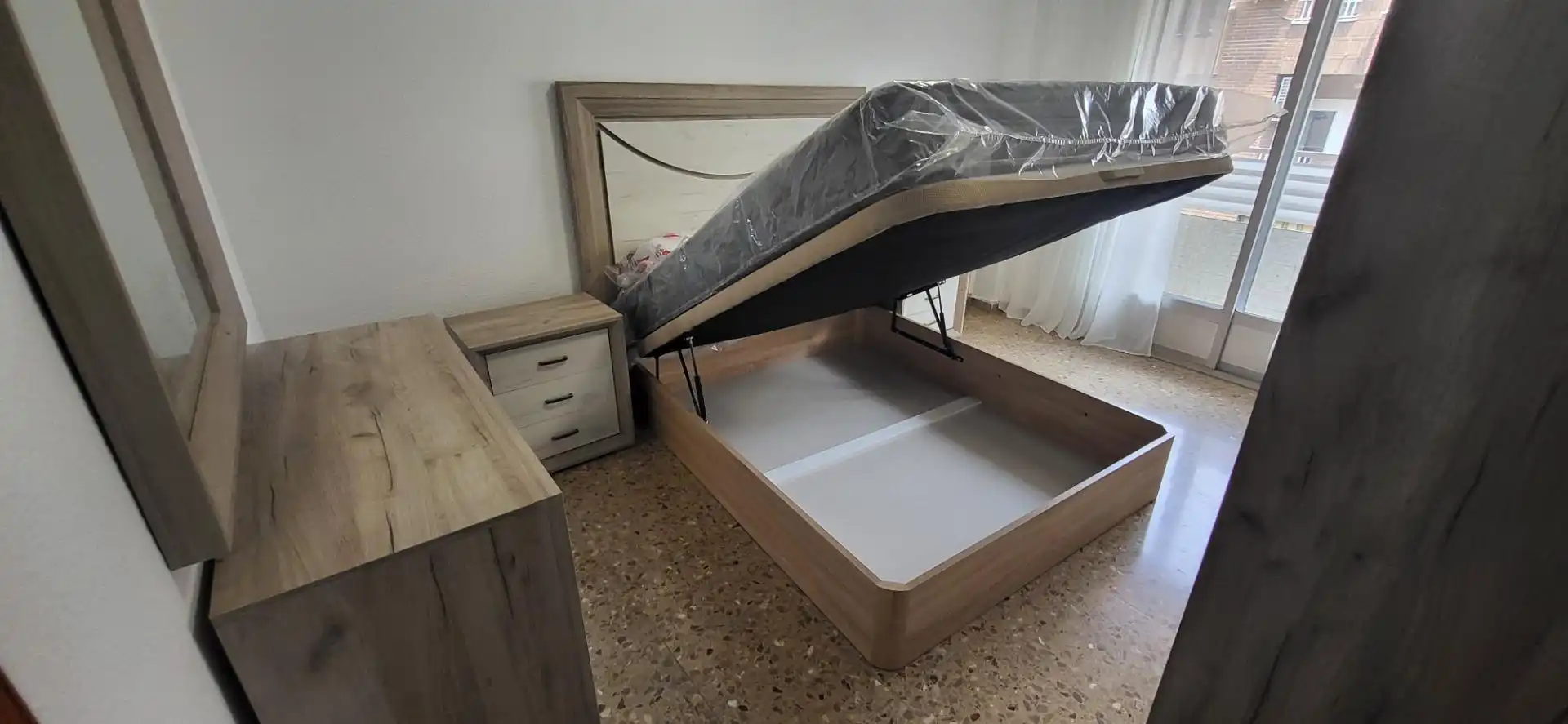 Bedroom of Flat for rent in Albacete  with Air Conditioner, Heating and Furnished