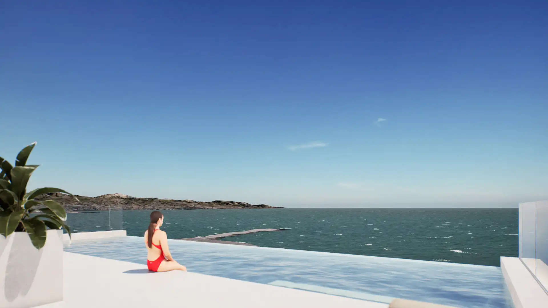 Schwimmbecken von Dachboden zum Verkauf in Málaga mit Klimaanlage, Terrasse und Schwimmbad