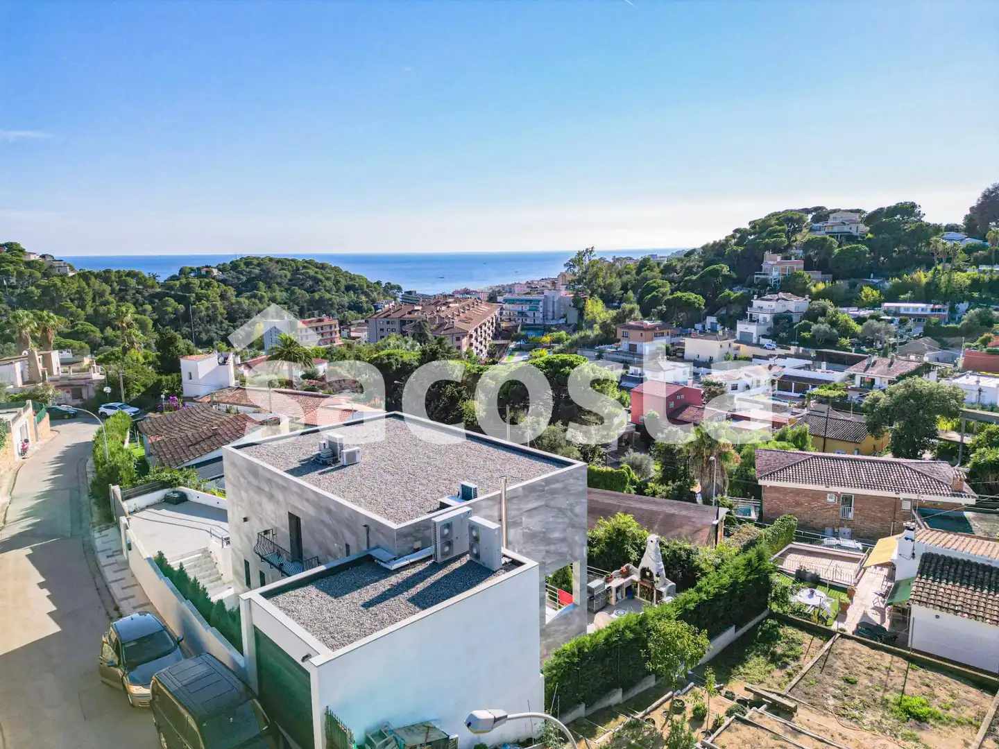 Vista exterior de Casa o xalet en venda en Lloret de Mar amb Aire condicionat, Jardí privat i Terrassa