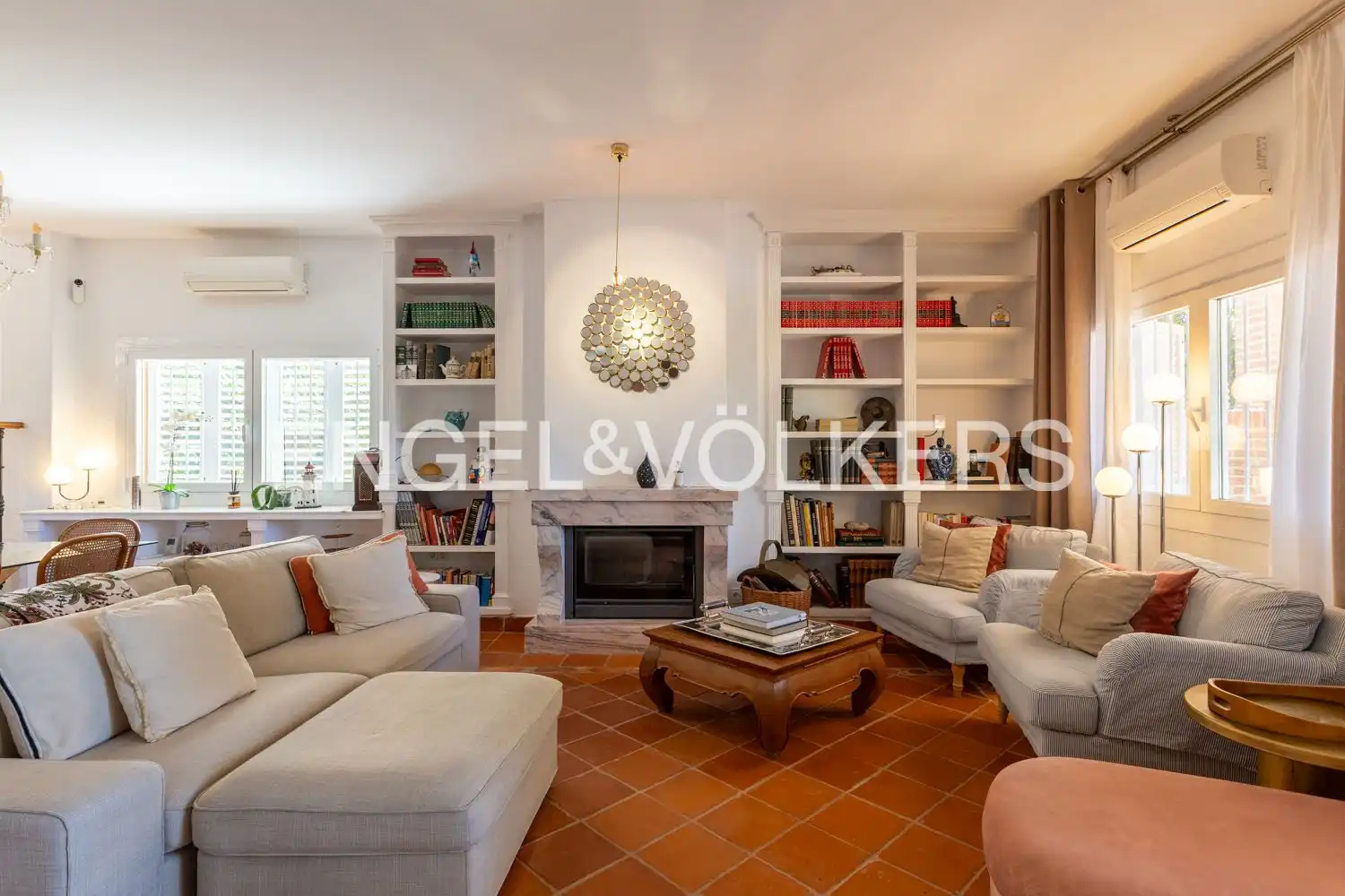 Living room of Houses for rent in Riba-roja de Túria  with Air Conditioner, Heating and Private garden