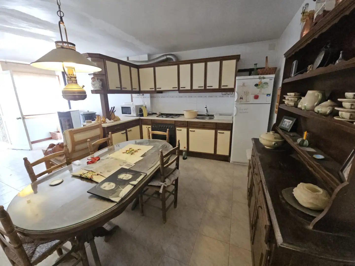 Küche von Einfamilien-Reihenhaus zum Verkauf in La Granja d'Escarp mit Klimaanlage, Heizung und Terrasse