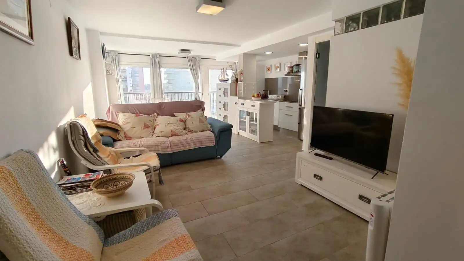 Sala d'estar de Pis de lloguer en Castell d'Aro, Platja d'Aro i s'Agaró amb Calefacció i Moblat