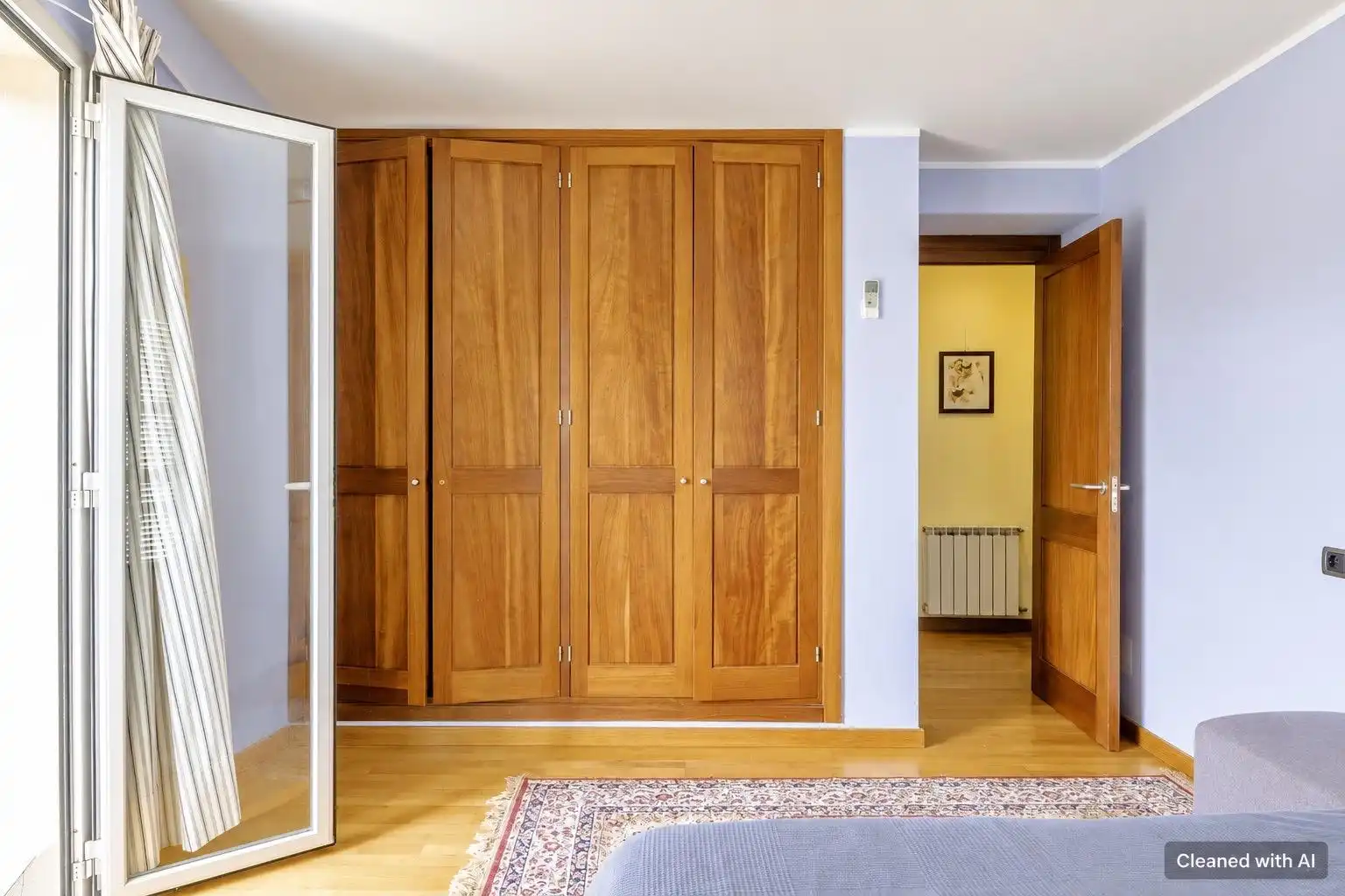 Schlafzimmer von Dachboden zum Verkauf in Pollença mit Klimaanlage, Heizung und Parkett