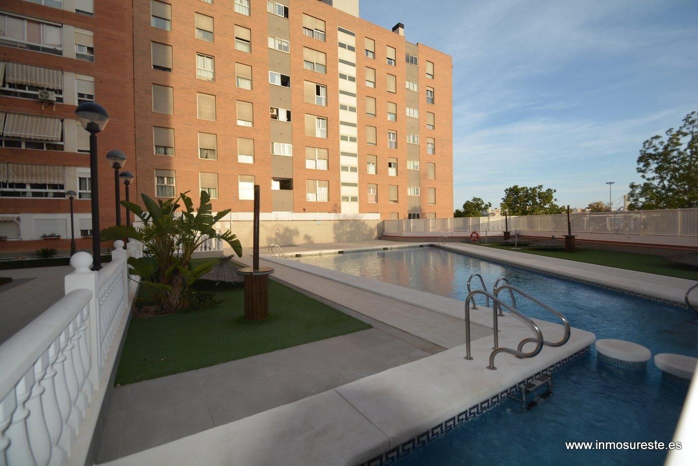 Swimming pool of Flat for sale in Alicante / Alacant  with Air Conditioner, Private garden and Community pool