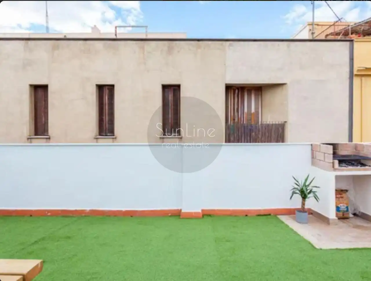 Jardín de Dúplex de alquiler en Valencia con Aire acondicionado, Terraza y Amueblado