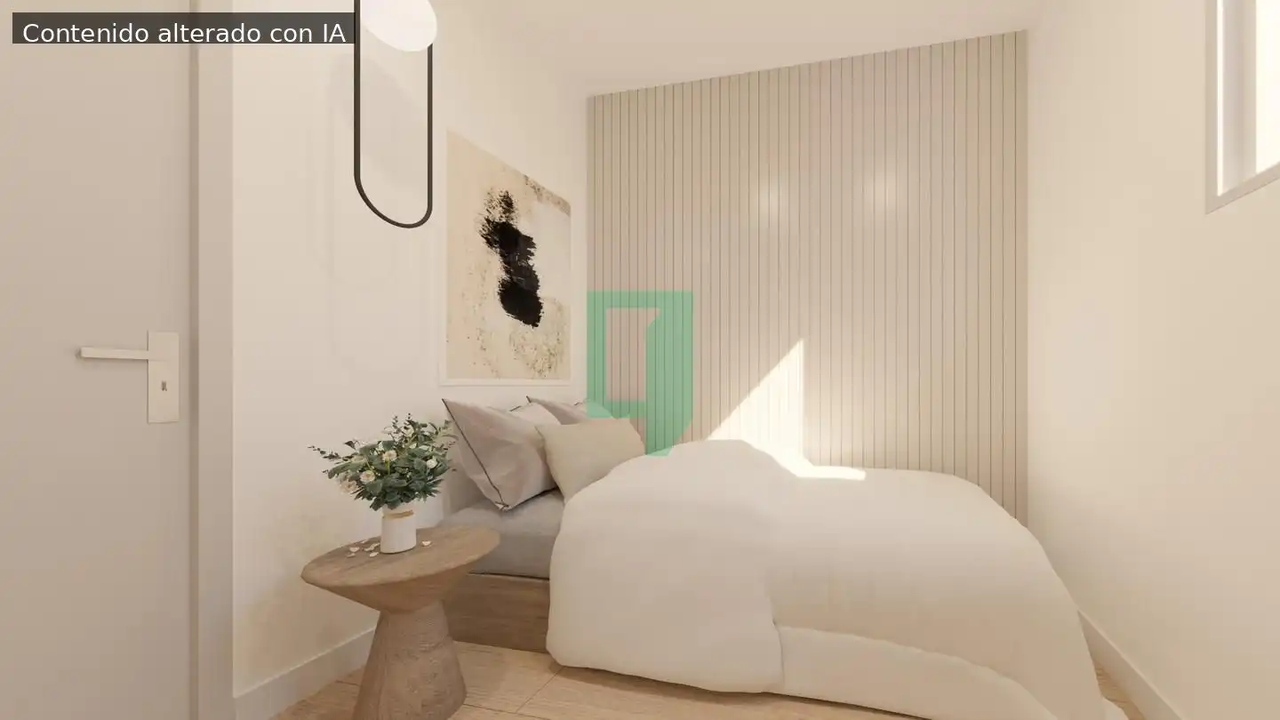 Schlafzimmer von Erdgeschoss zum Verkauf in Badalona mit Klimaanlage und Terrasse
