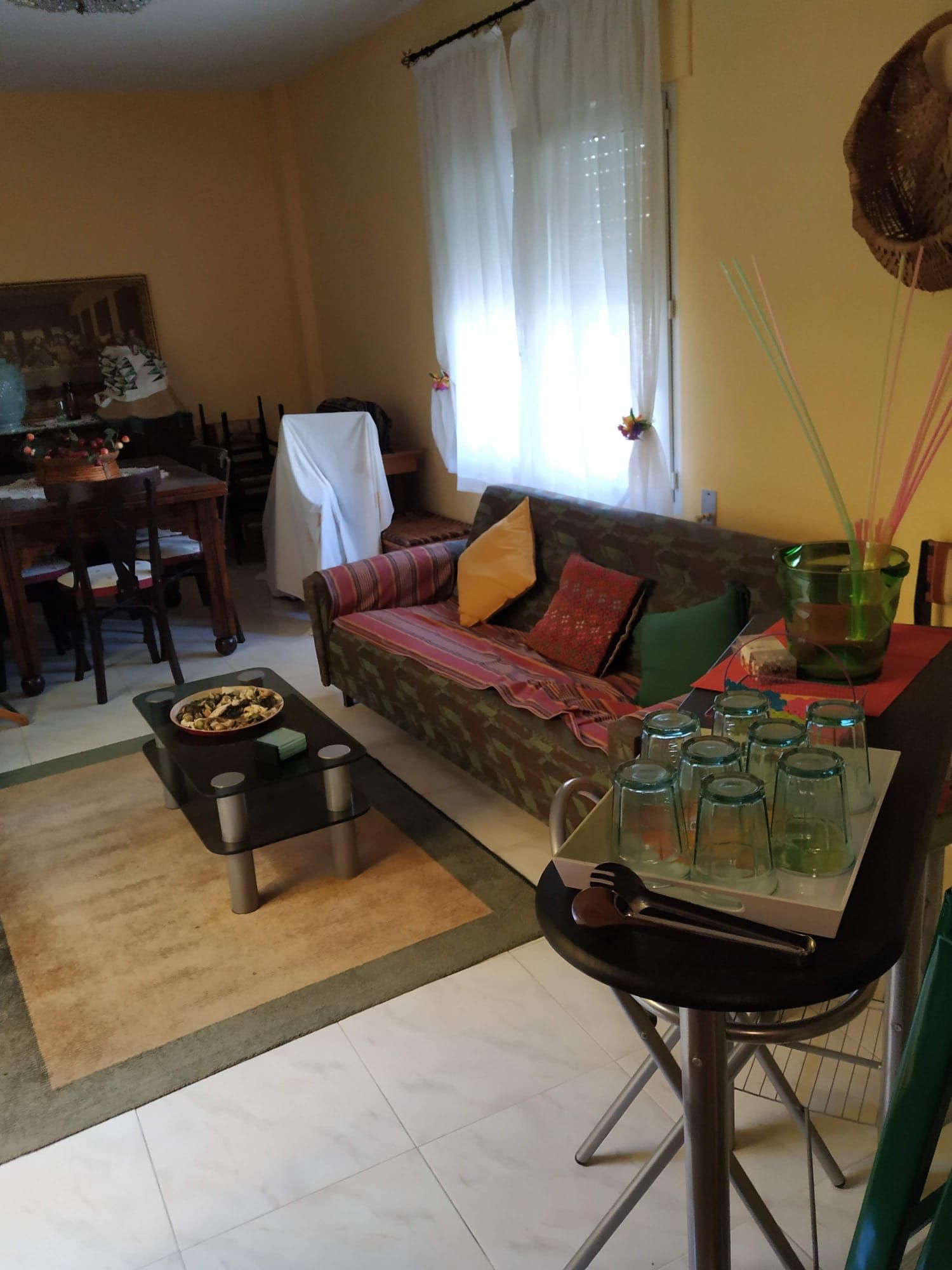 Living room of Single-family semi-detached for sale in  Murcia Capital  with Air Conditioner and Terrace