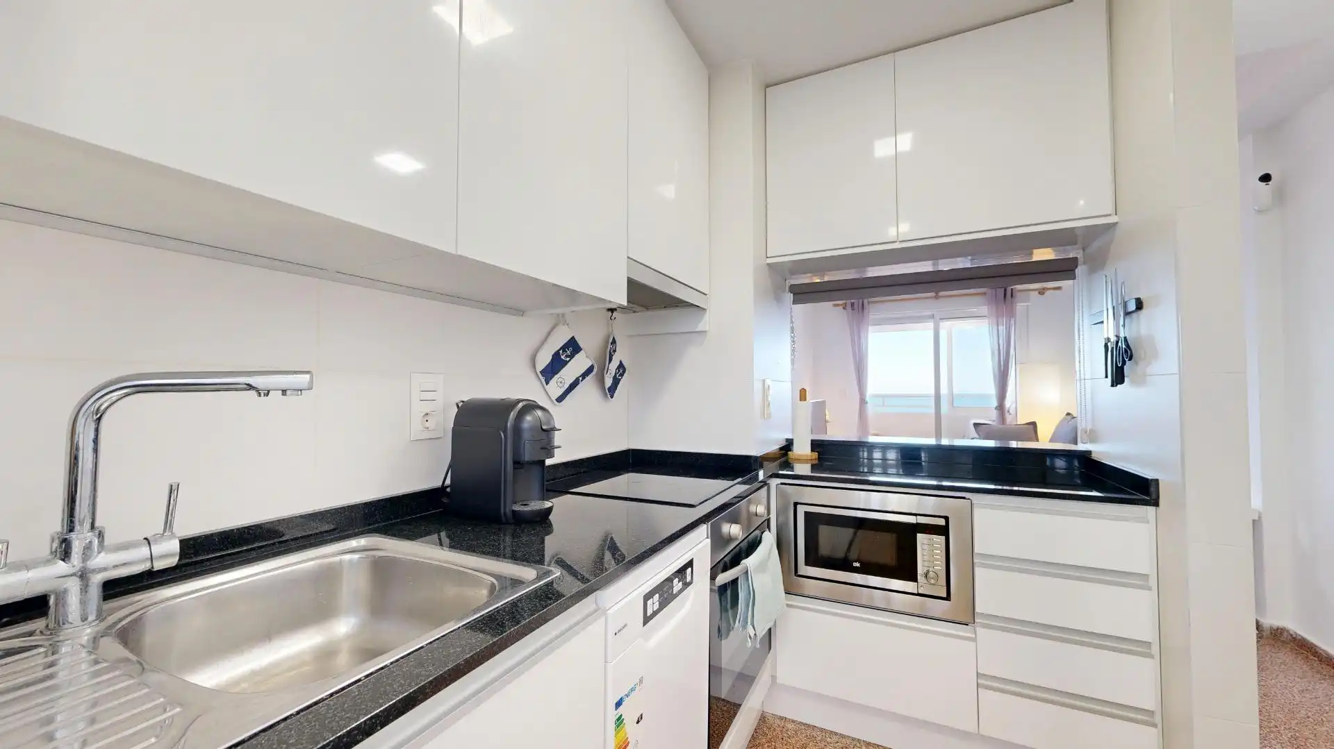 Cuina de Apartament de lloguer en Elche / Elx amb Aire condicionat, Calefacció i Terrassa