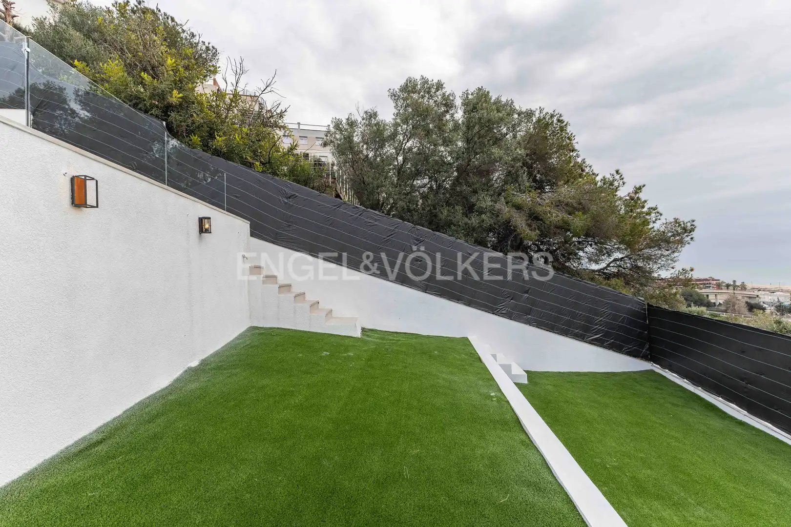 Terrasse von Haus oder Chalet zur Miete in Sitges mit Klimaanlage, Heizung und Privatgarten