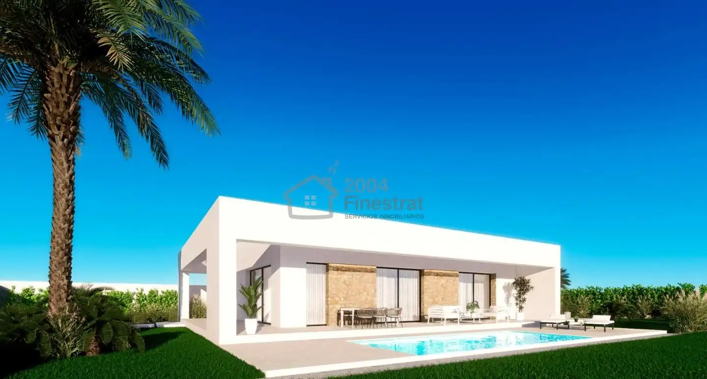 Vista exterior de Casa o chalet en venta en Finestrat con Aire acondicionado, Jardín privado y Terraza
