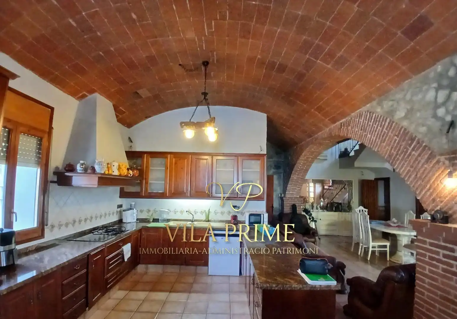 Küche von Country house zum Verkauf in Mataró mit Klimaanlage, Heizung und Privatgarten