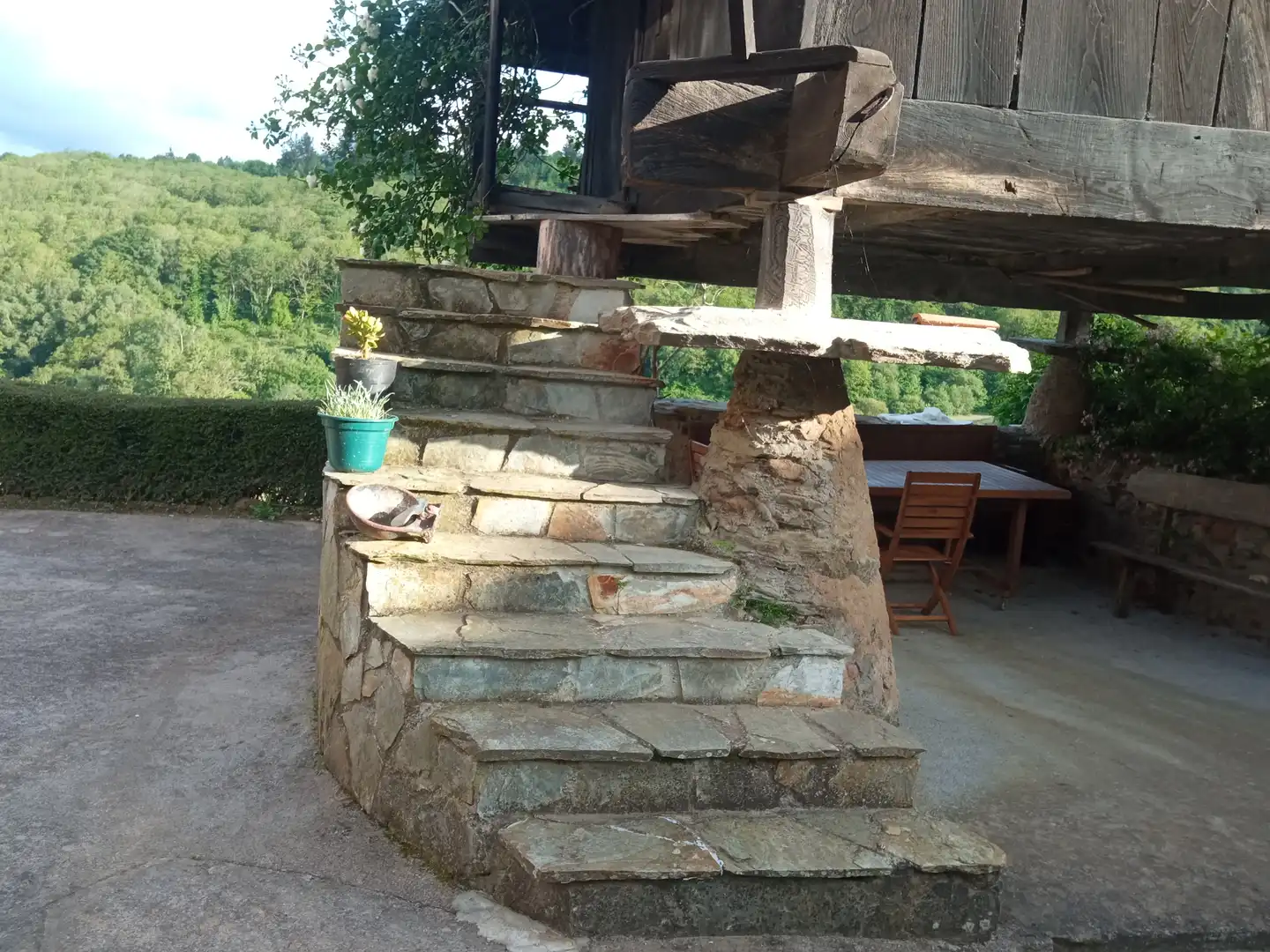 Terraza de Finca rústica en venta en Tineo con Jardín privado, Parquet y Terraza