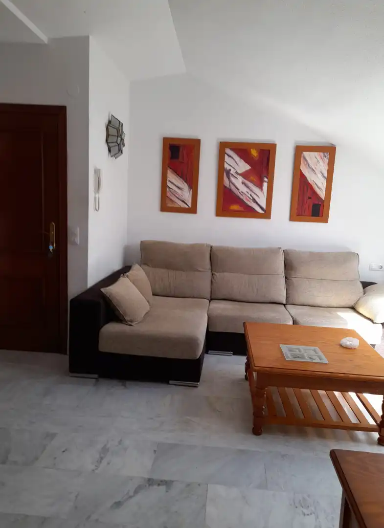 Sala d'estar de Apartament en venda en Málaga amb Moblat, Rentadora i Microones