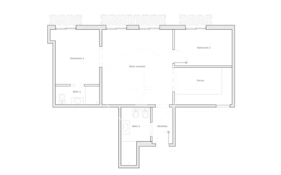 Dachboden zum Verkauf in Barcelona mit Klimaanlage, Heizung und Terrasse