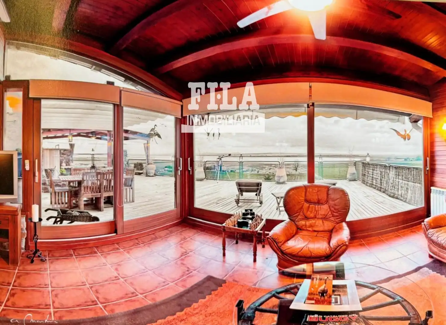Terraza de Casa o chalet en venta en Gallocanta con Calefacción, Terraza y Amueblado