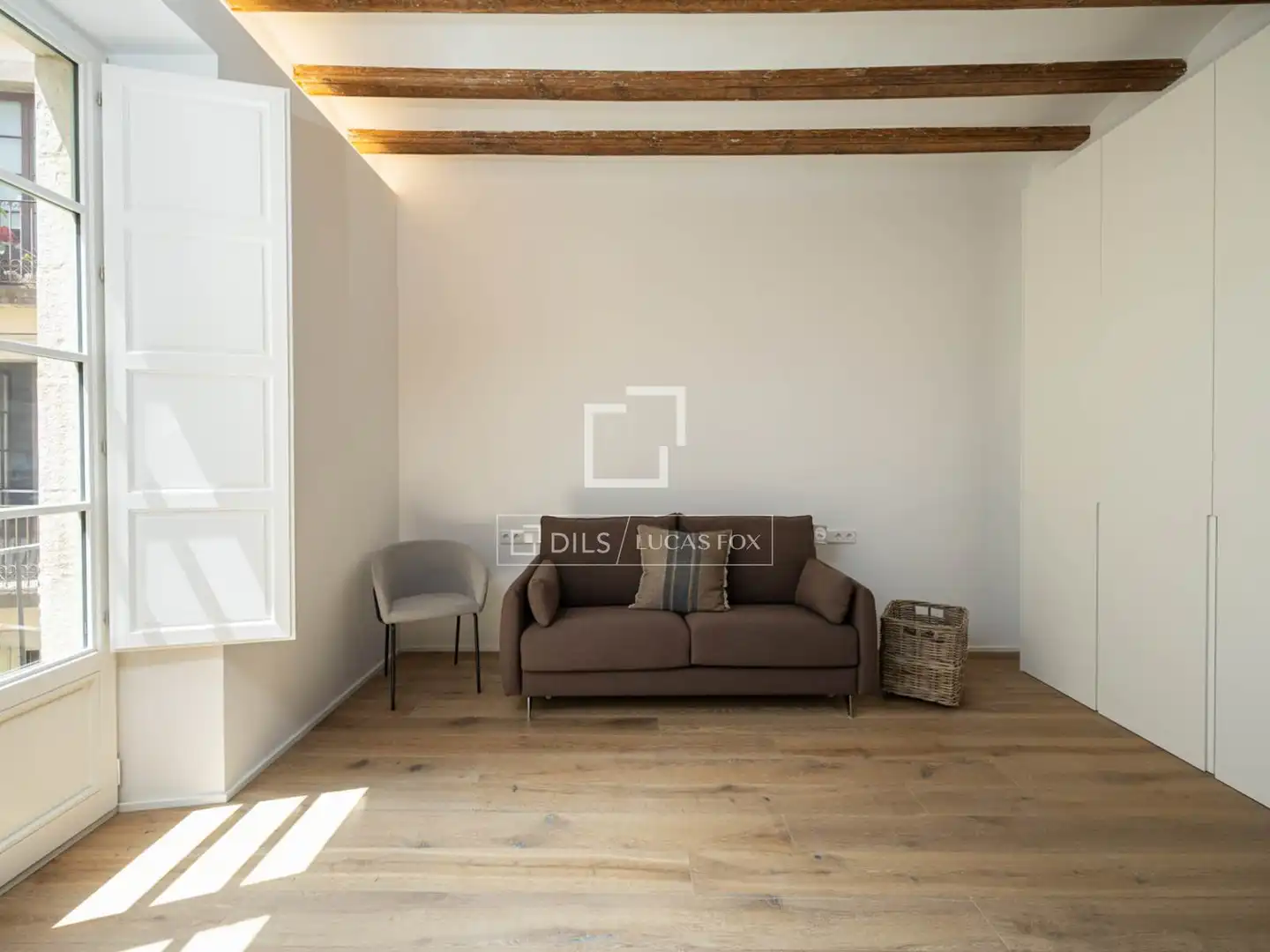 Sala de estar de Piso en venta en Barcelona con Aire acondicionado, Calefacción y Parquet