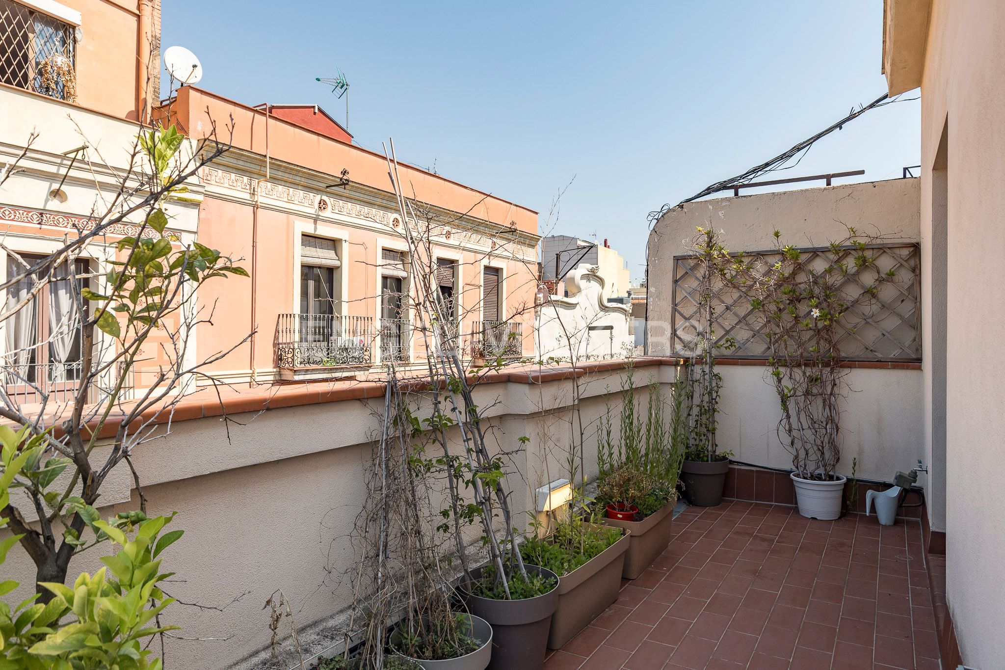 Terrace of Apartment for sale in  Barcelona Capital  with Air Conditioner, Heating and Parquet flooring