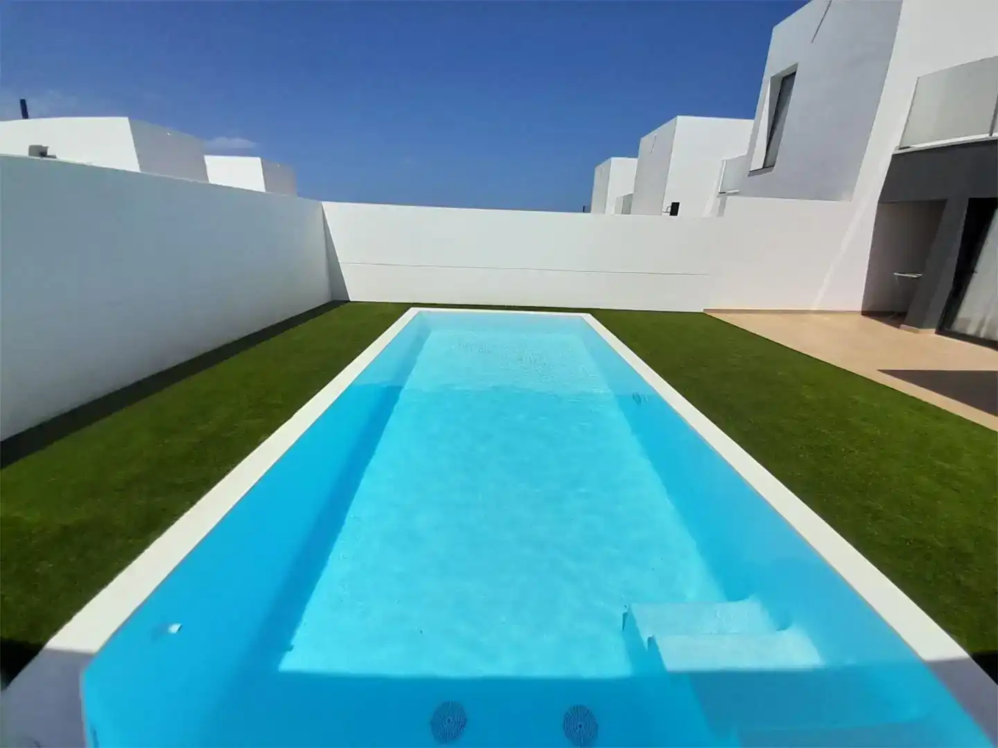 Schwimmbecken von Wohnung zum Verkauf in La Oliva mit Privatgarten, Parkett und Abstellraum