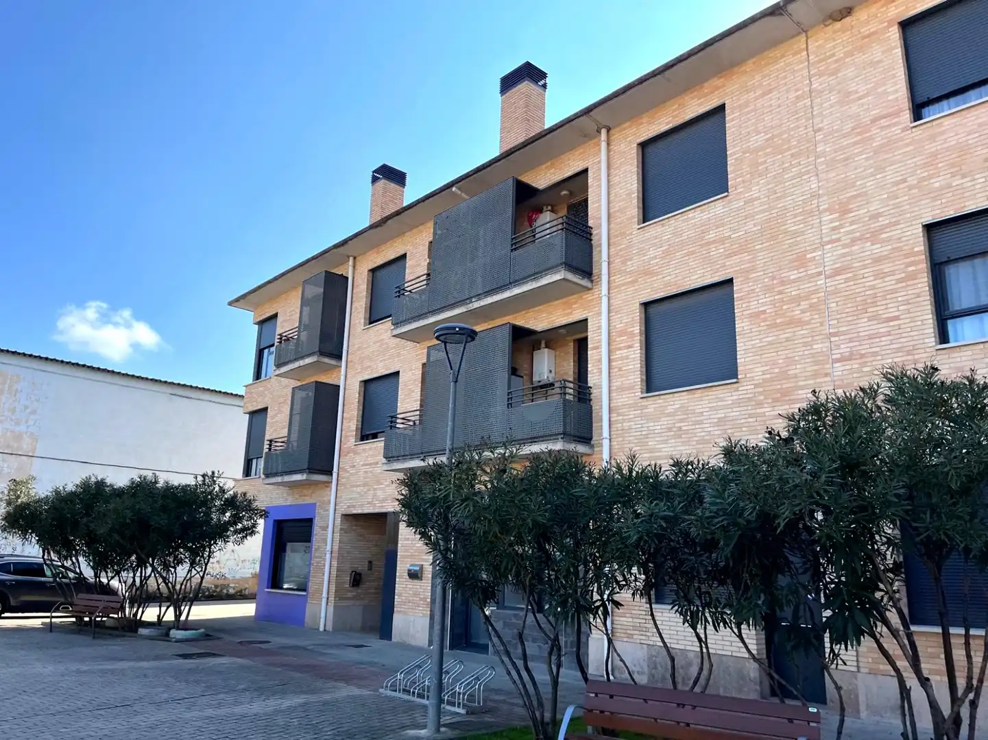 Vista exterior de Piso en venta en Caparroso con Calefacción, Parquet y Trastero