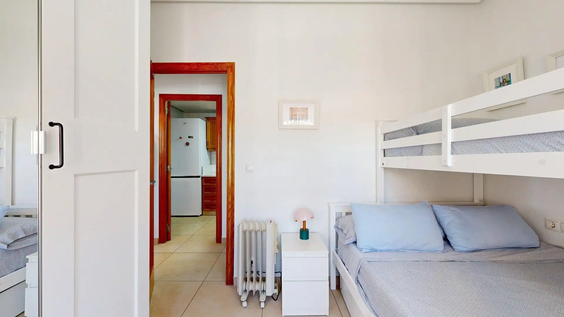 Dormitori de Apartament de lloguer en Elche / Elx amb Calefacció, Jardí privat i Terrassa