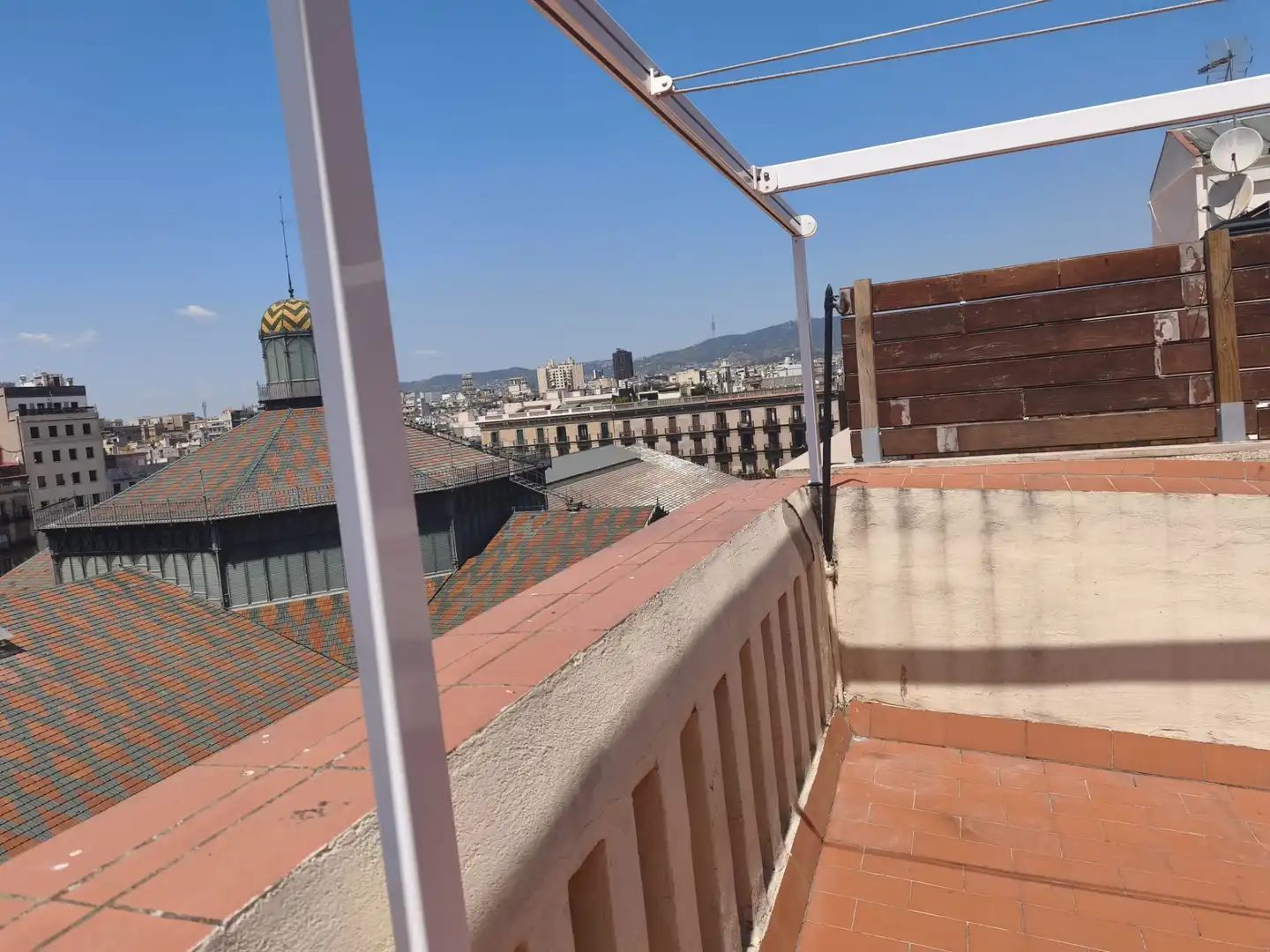 Terrasse von Dachboden zur Miete in Barcelona mit Klimaanlage, Heizung und Terrasse