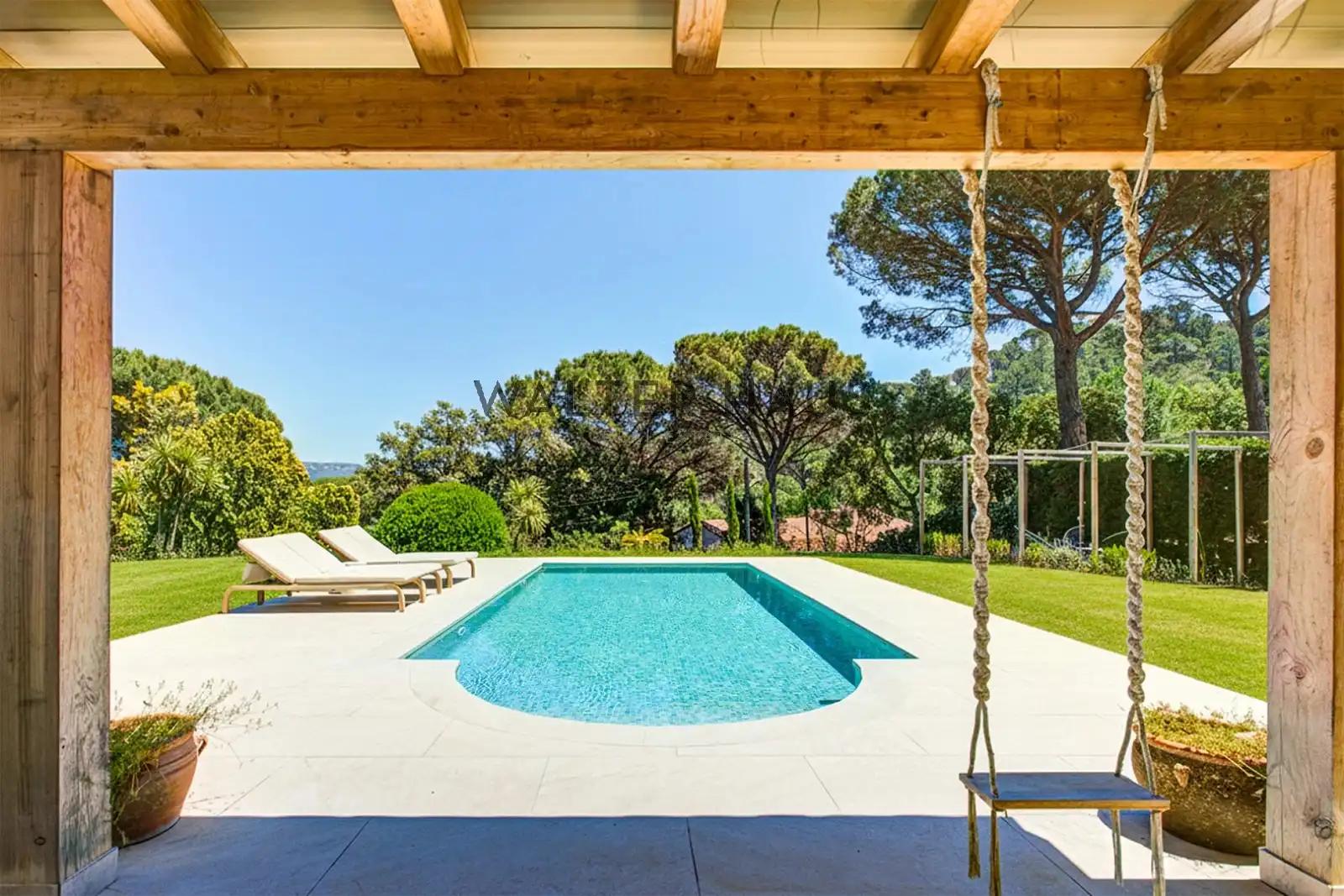 Piscina de Casa adosada en venda en Santa Cristina d'Aro amb Aire condicionat, Jardí privat i Terrassa