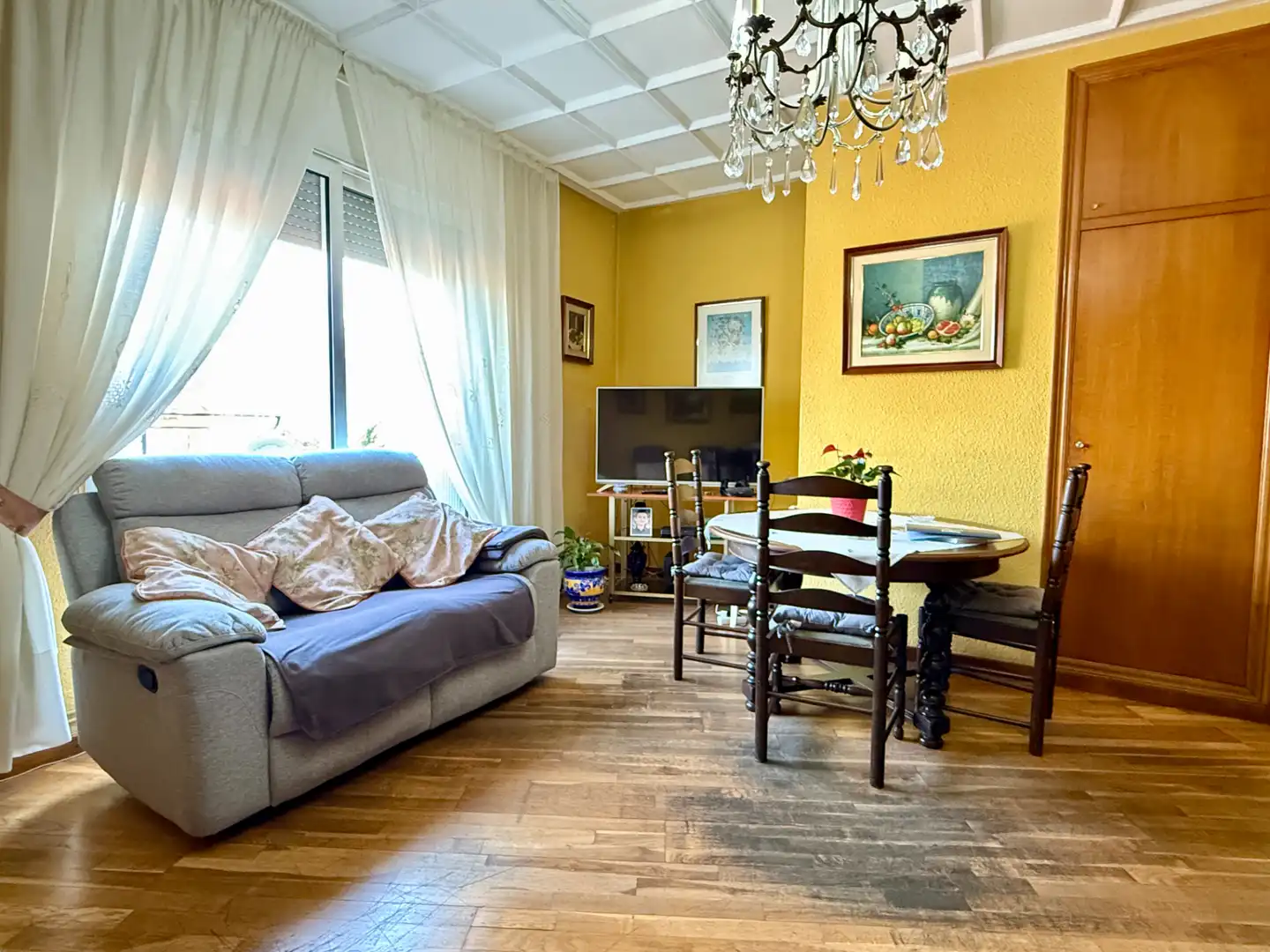 Sala de estar de Ático en venta en Barcelona con Terraza y Balcón
