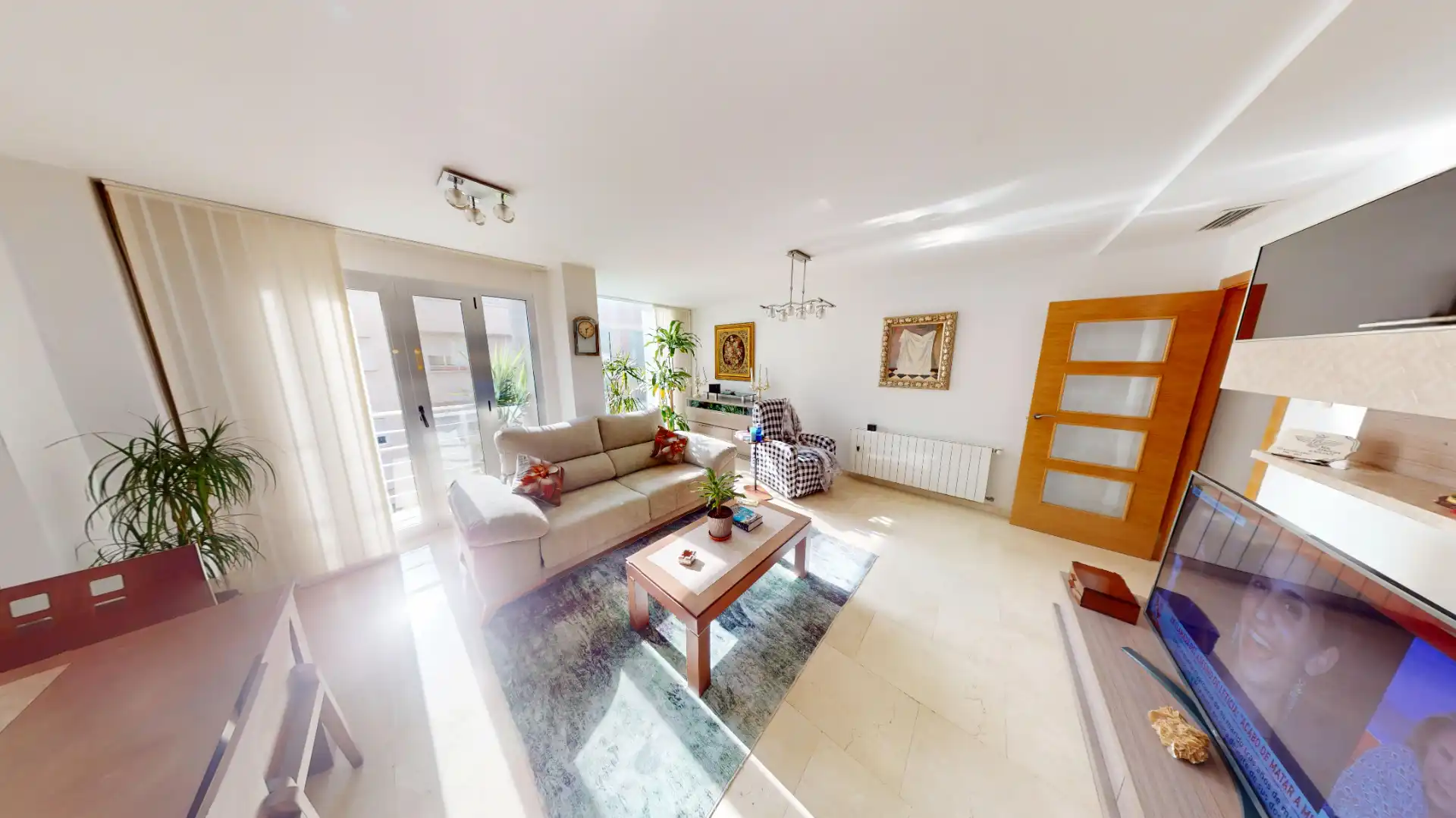 Living room of Flat for sale in Alicante / Alacant  with Air Conditioner, Heating and Furnished