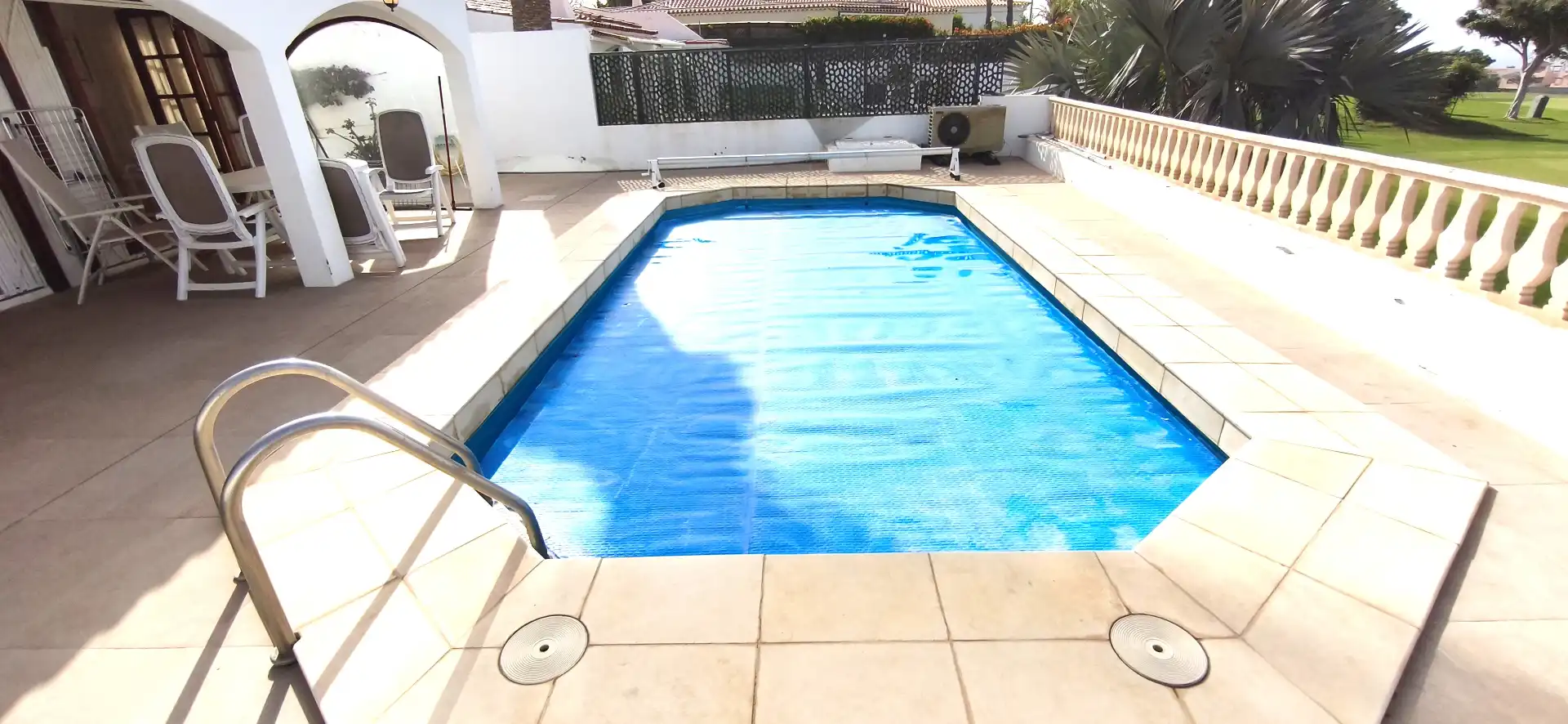 Schwimmbecken von Haus oder Chalet zur Miete in San Miguel de Abona mit Privatgarten, Terrasse und Schwimmbad