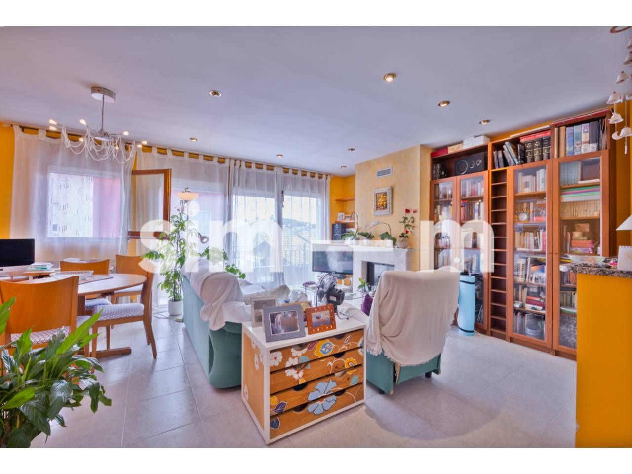 Living room of Flat for sale in Santa Eugènia de Berga  with Heating, Private garden and Storage room