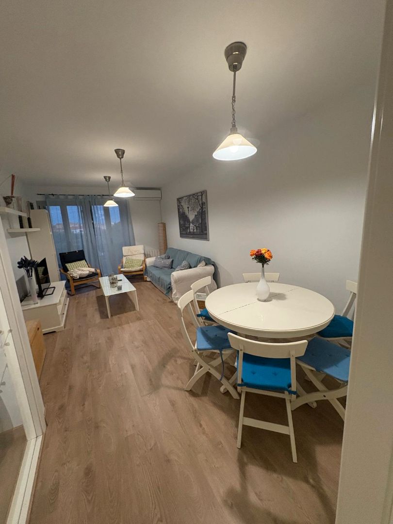 Living room of Duplex to rent in  Albacete Capital  with Heating, Parquet flooring and Furnished