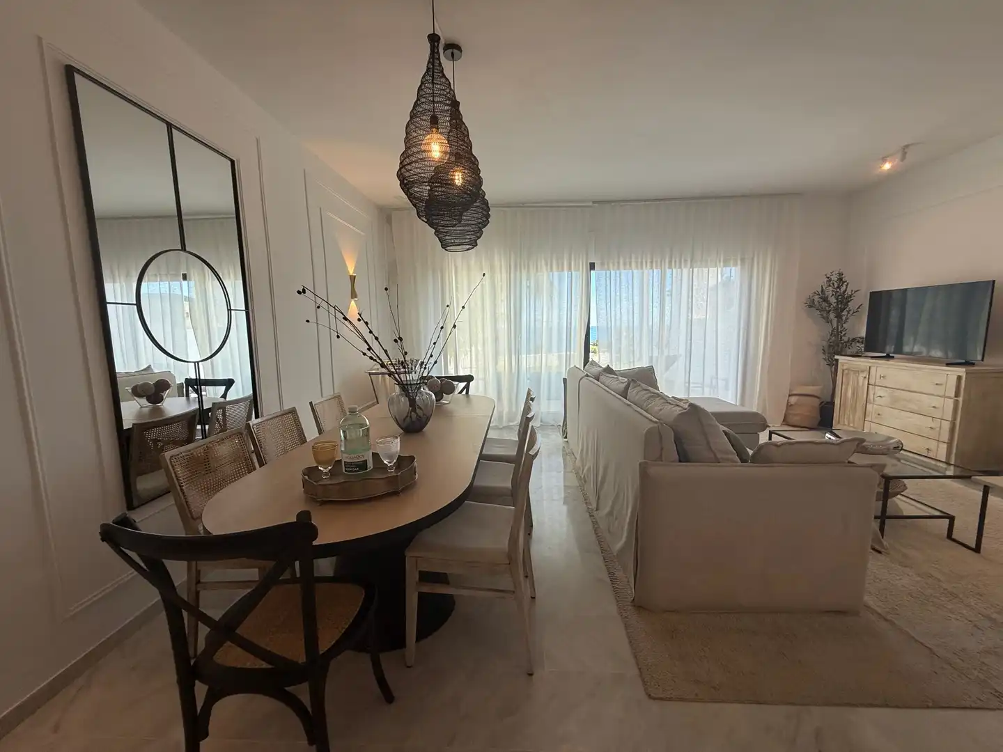 Comedor de Casa adosada de alquiler en Estepona con Calefacción, Jardín privado y Alarma