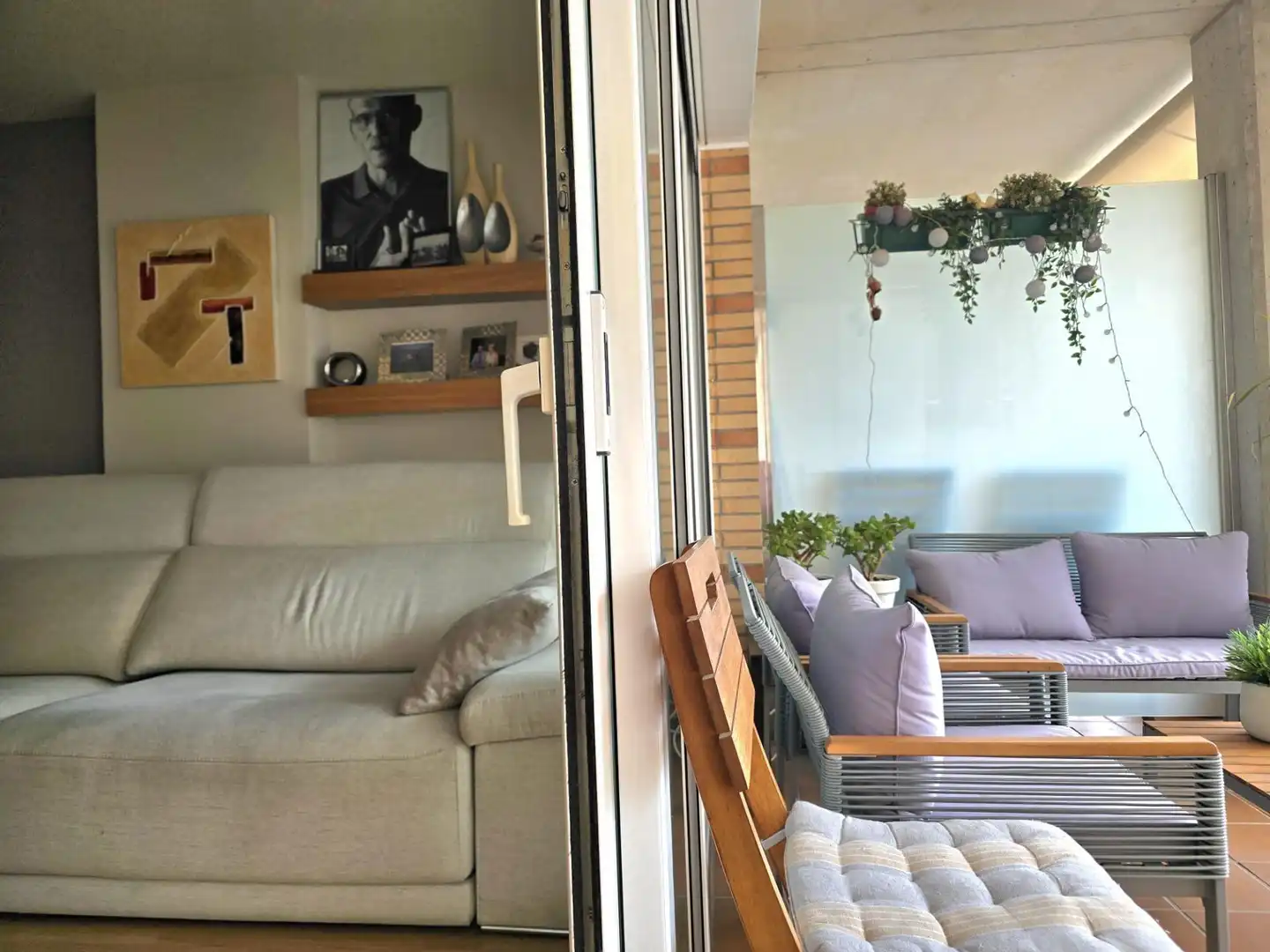 Terrasse von Wohnung zum Verkauf in Montgat mit Klimaanlage, Heizung und Parkett